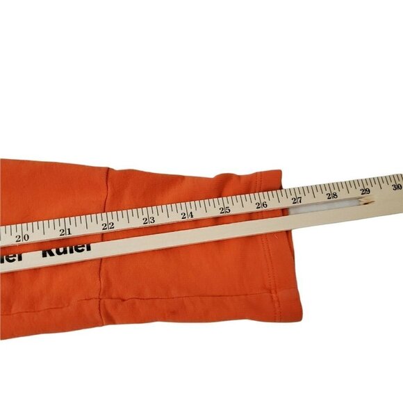 Splits59 Top Medium Womens Orange Long Sleeve‎ Key Hole Criss Cross Back Knit - Picture 11 of 12
